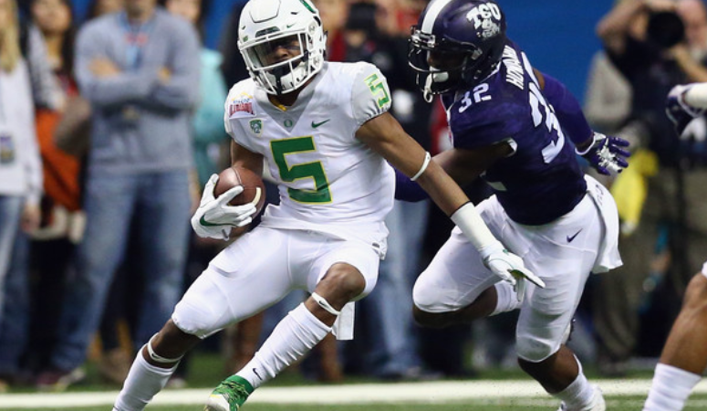What will be the tune to Taj Griffin's swan song at Oregon?