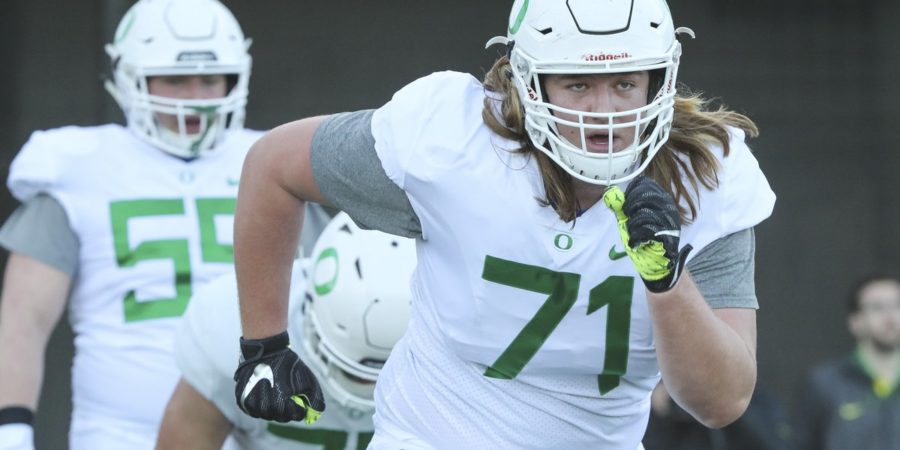 Departure of the Capra brothers changes complexion of Oregon O-line
