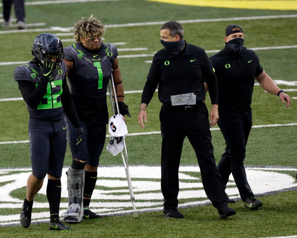 Improvement on defense for Ducks hinges on the health of Noah Sewell