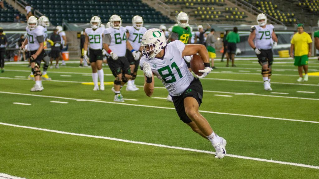 Spring Storylines: Does a leader emerge at tight end for Oregon?